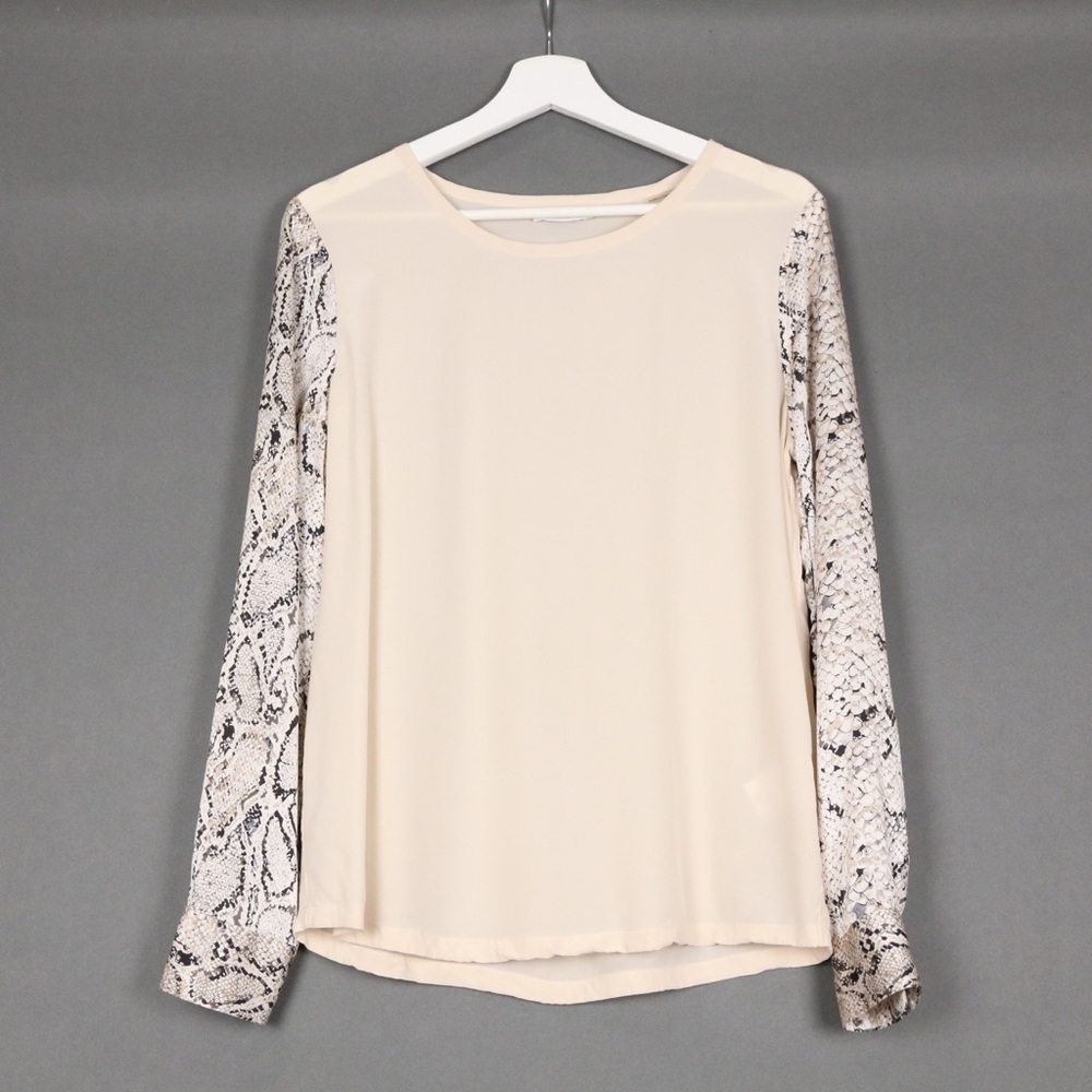 Equipment Silk Snakeskin Blouse